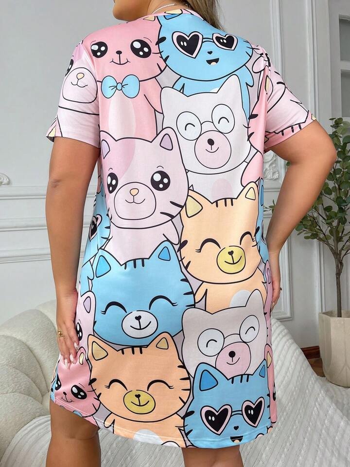 Women’s Premium Character T-Shirt Dress - Image 2