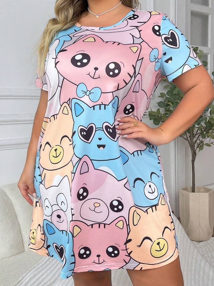 Women’s Premium Character T-Shirt Dress - Image 3