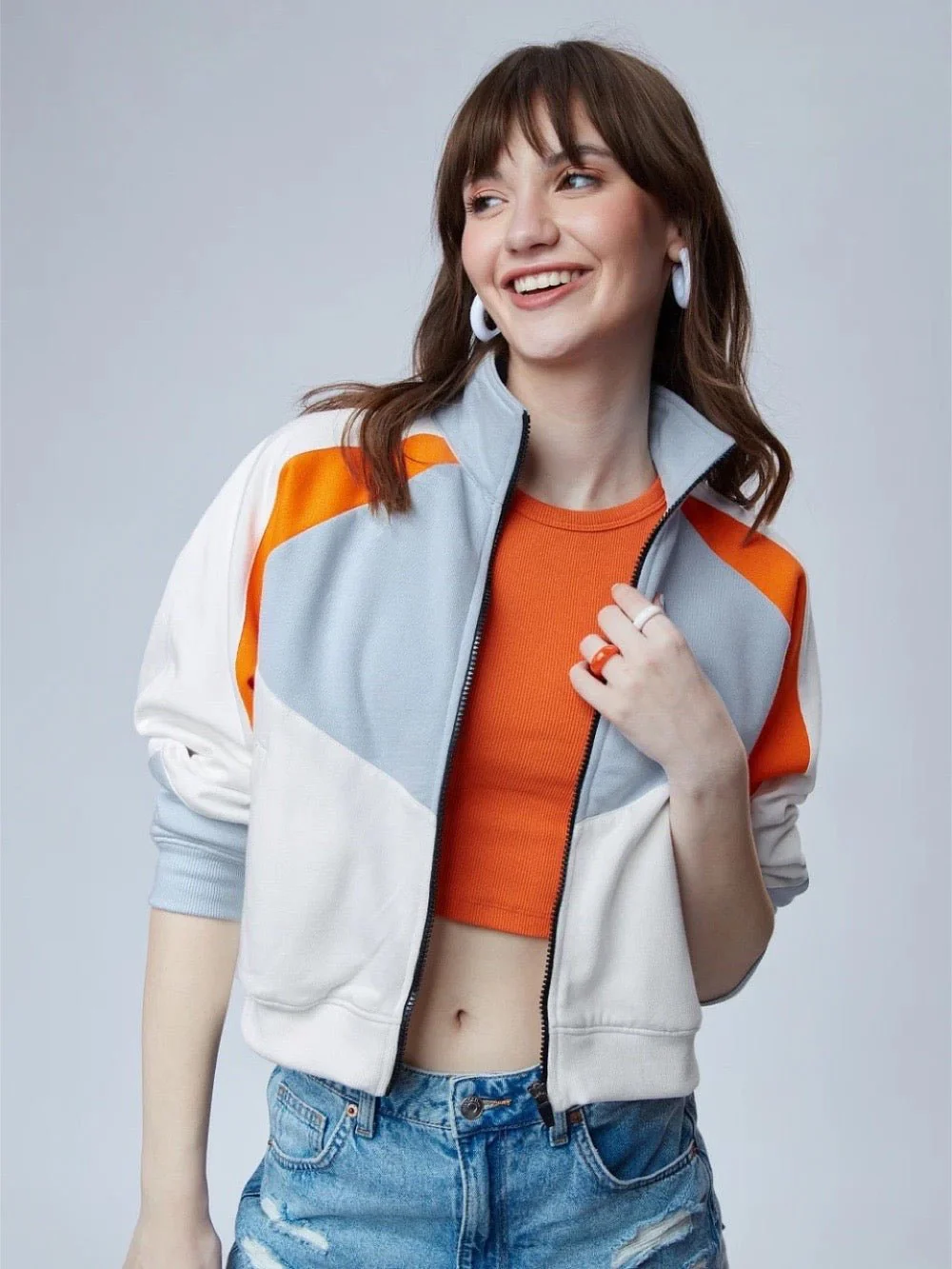 Women Solid Casual Jacket - Image 3