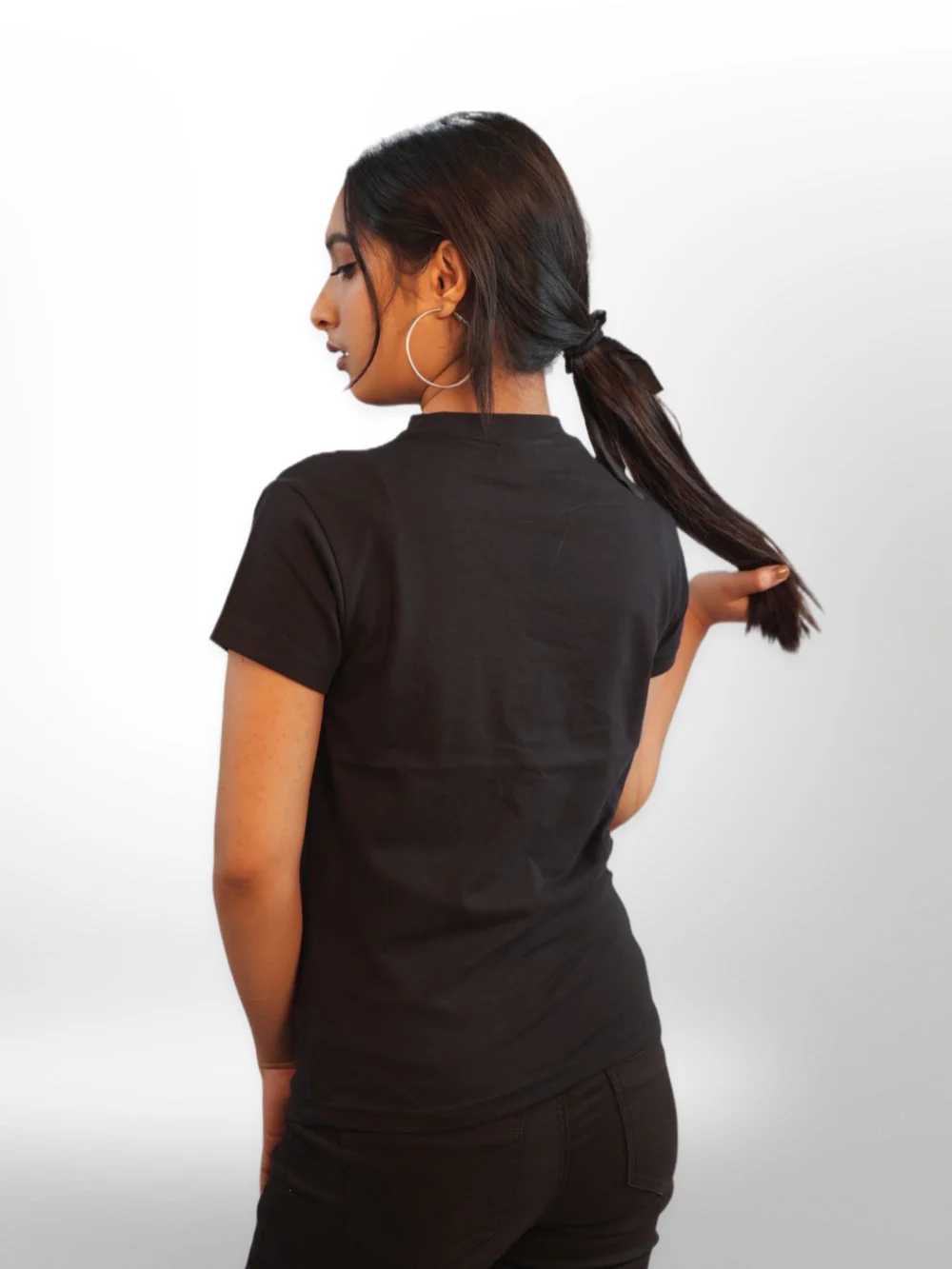 Womens Front Cut Out Half Sleeve Tops - Image 8