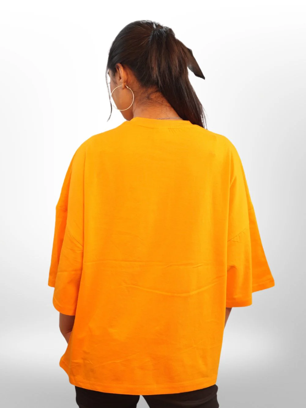 Women's Solid Drop Shoulder T-shirt - Image 10