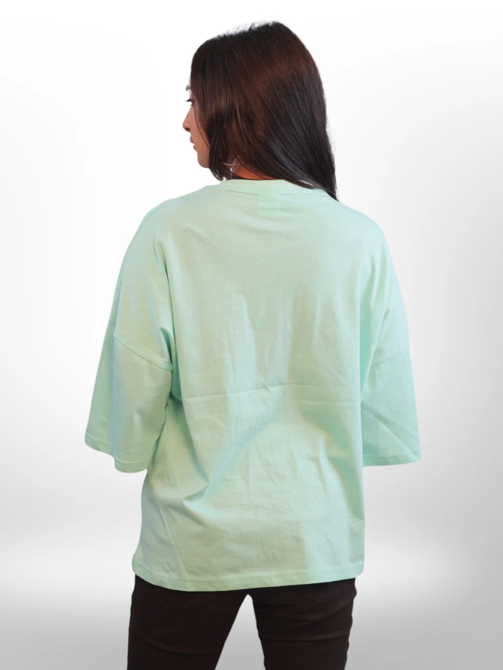 Women's Solid Drop Shoulder T-shirt - Image 18