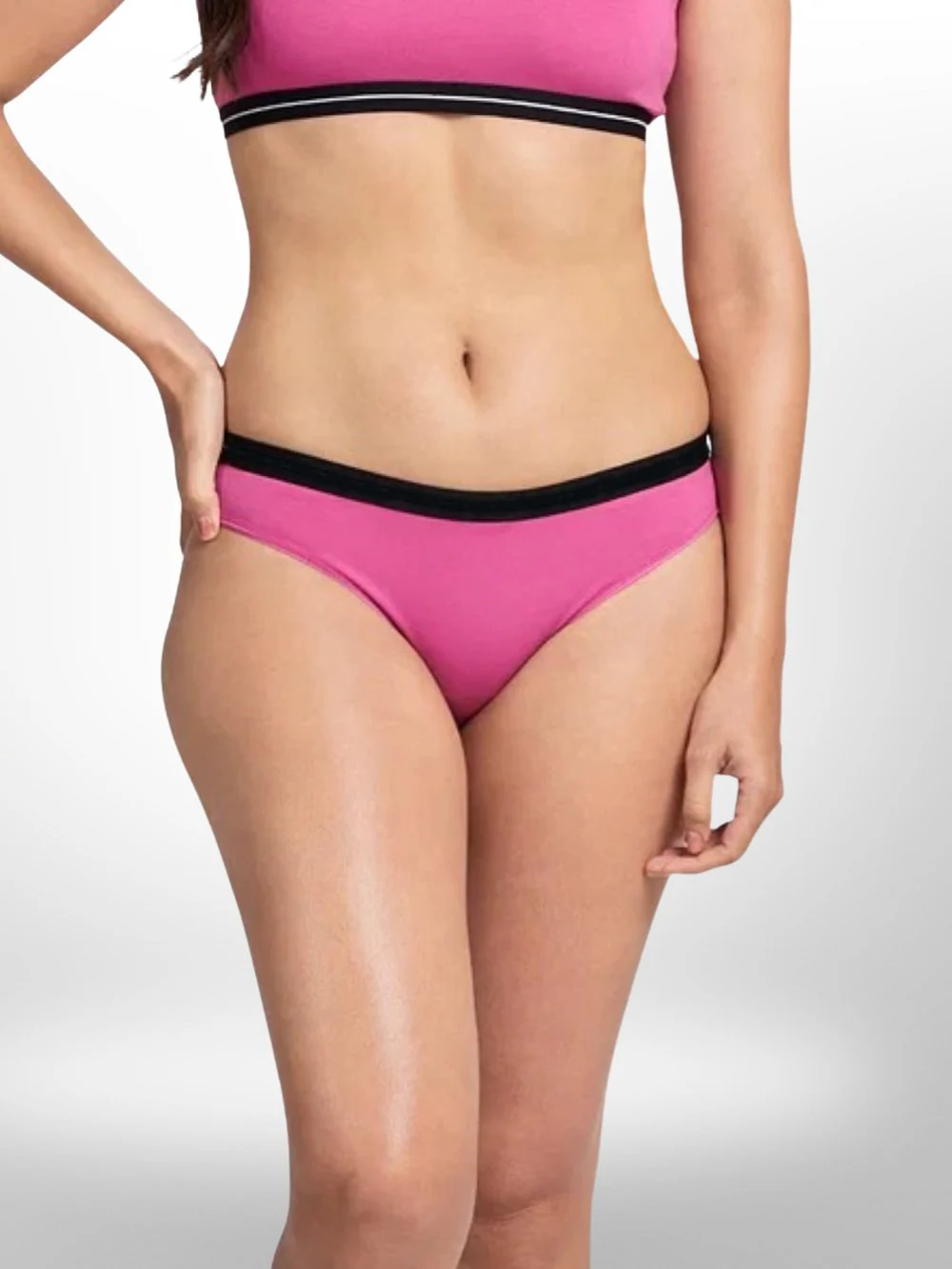 Women's Solid Pink Cotton Innerwear - Image 3