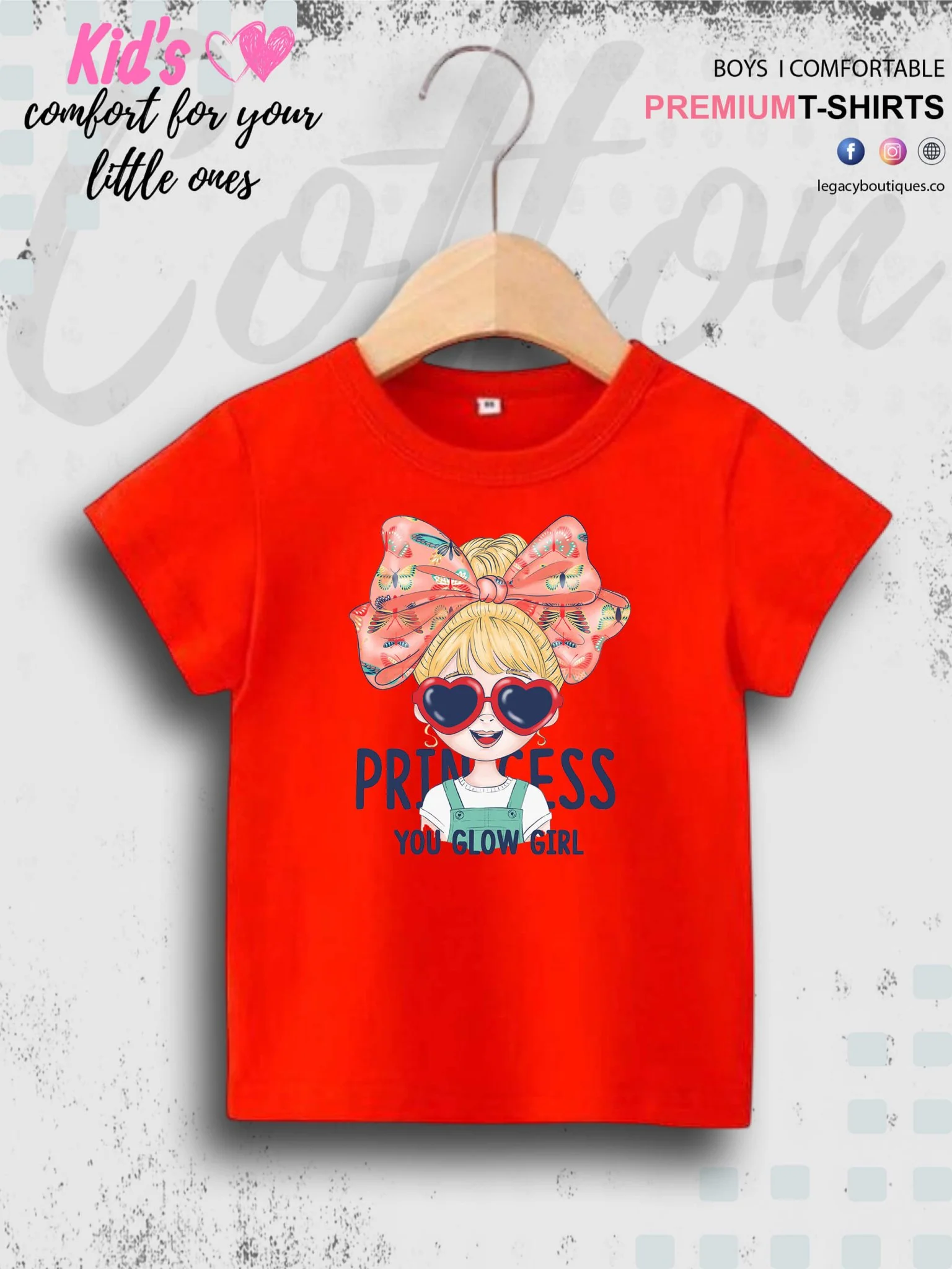 You Glow Girl Princess Printed Baby Girls T-Shirt In Lowest Price Only In Dhaka - Image 6