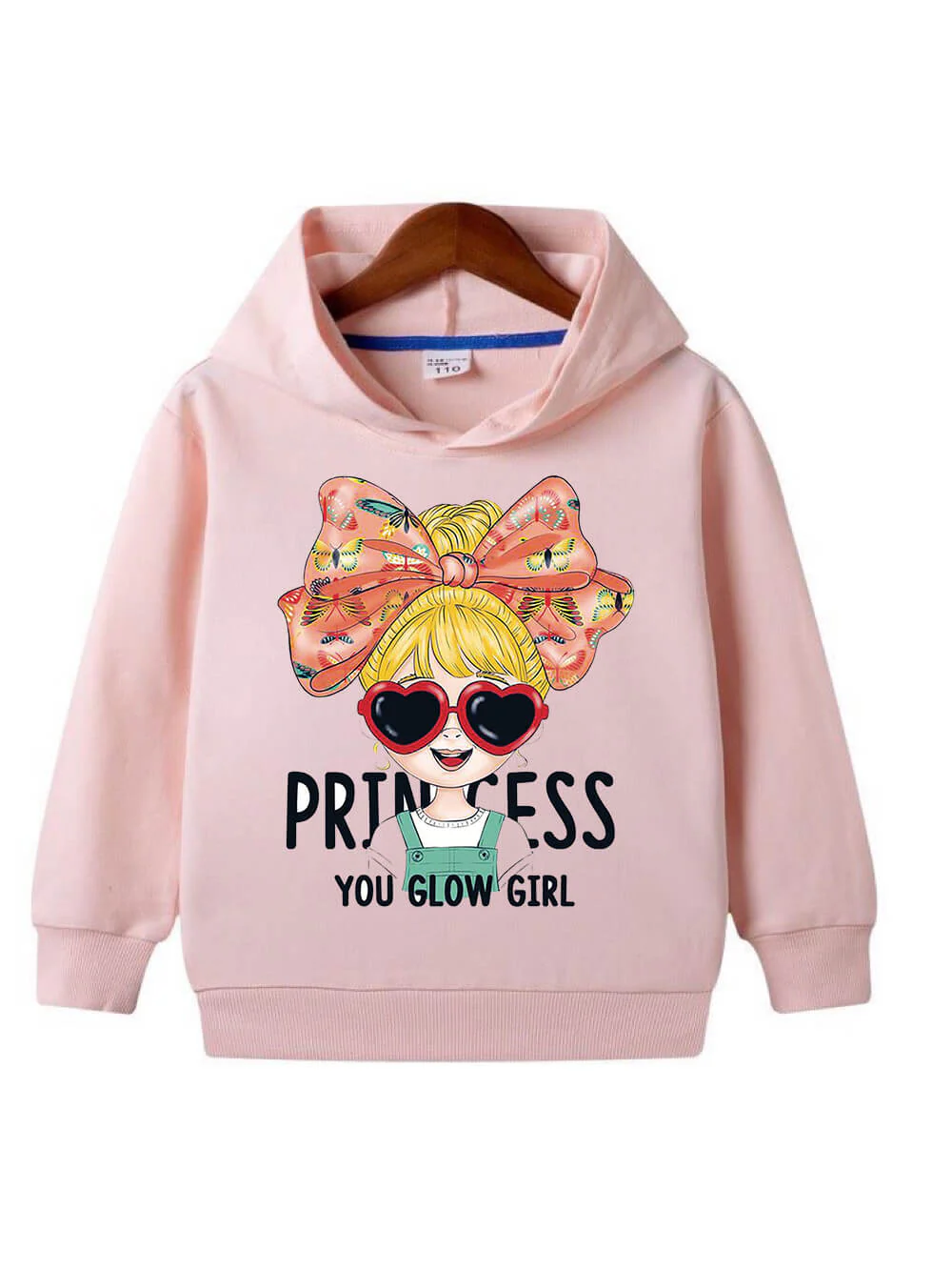 You Glow Girl Princess Printed Casual Baby Girls Cotton Hoodie Legacy Boutiques Bangladesh - Image 2
