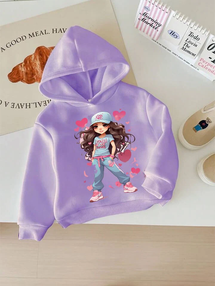 Zimba Forever Cartoon Doll Printed Kid Boys Girls Cartoon Hoodie In Bangladesh - Image 2