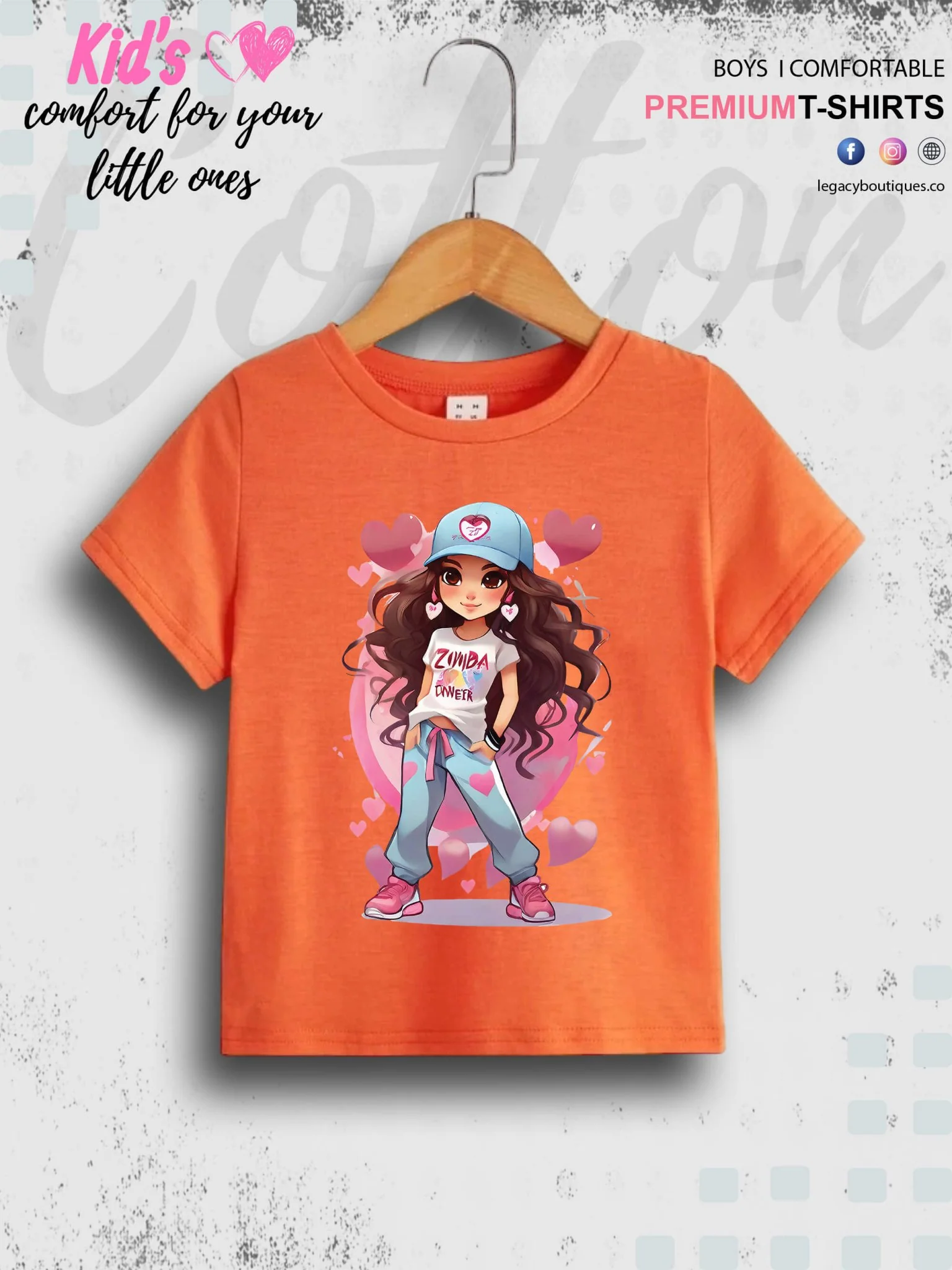 Zimba Forever Cartoon Doll Printed Premium Quality T-Shirt For Baby Girls In Cheapest Price Only In Dhaka - Image 7
