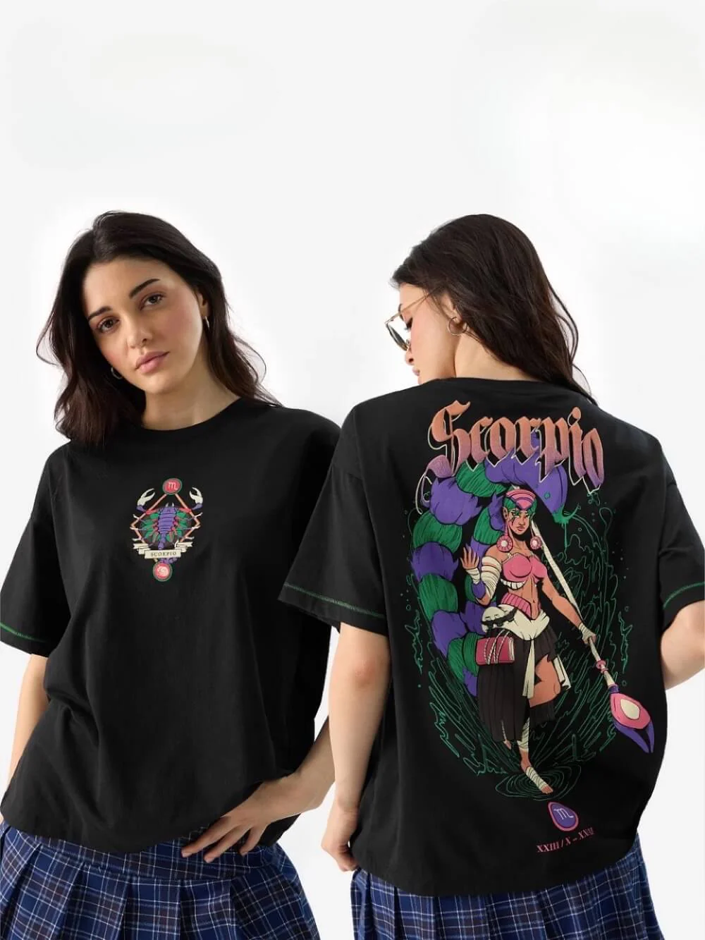 Zodiac Scorpio Printed Womens Drop Shoulder T shirt Legacy Boutiques Bangladesh - Image 3