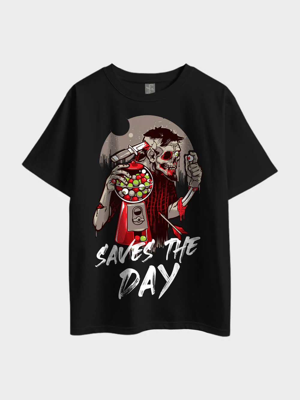 Zombie Gumball Saves The Day Printed Oversized Heavy Metal Men's Cheapest Tee In Dhaka